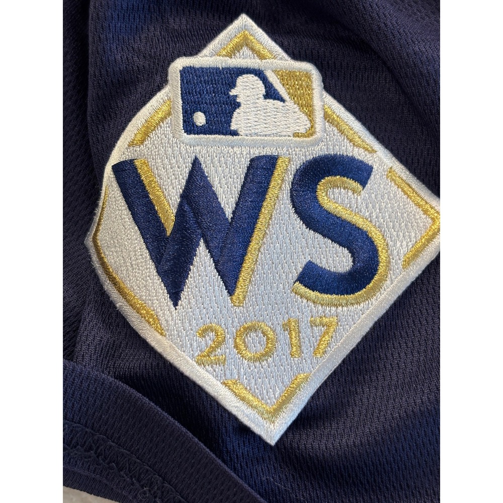 Majestic Houston Astros 2017 World Series Jersey Youth XL Navy Tequila Sunrise - Picture 5 of 5